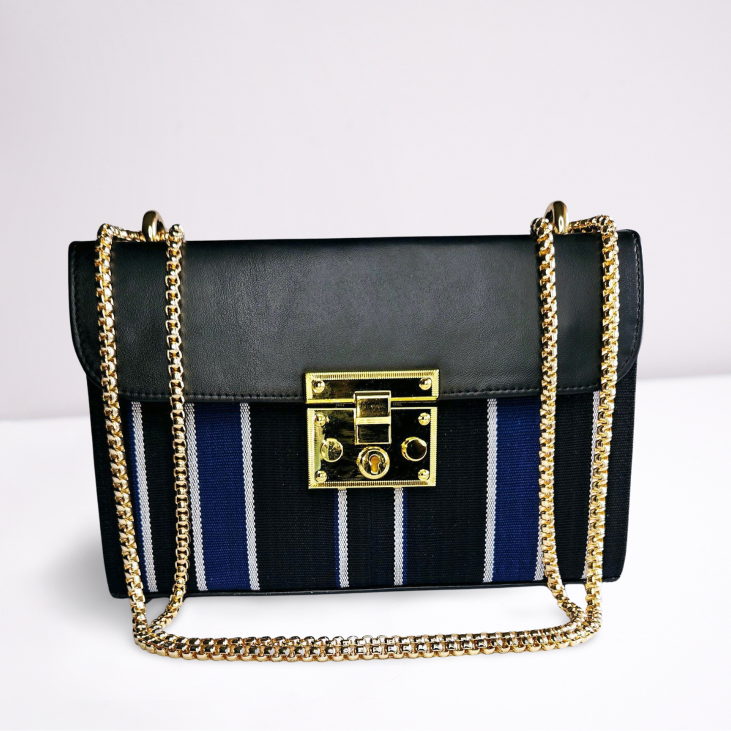 Zuri Leather Handbag - Blue