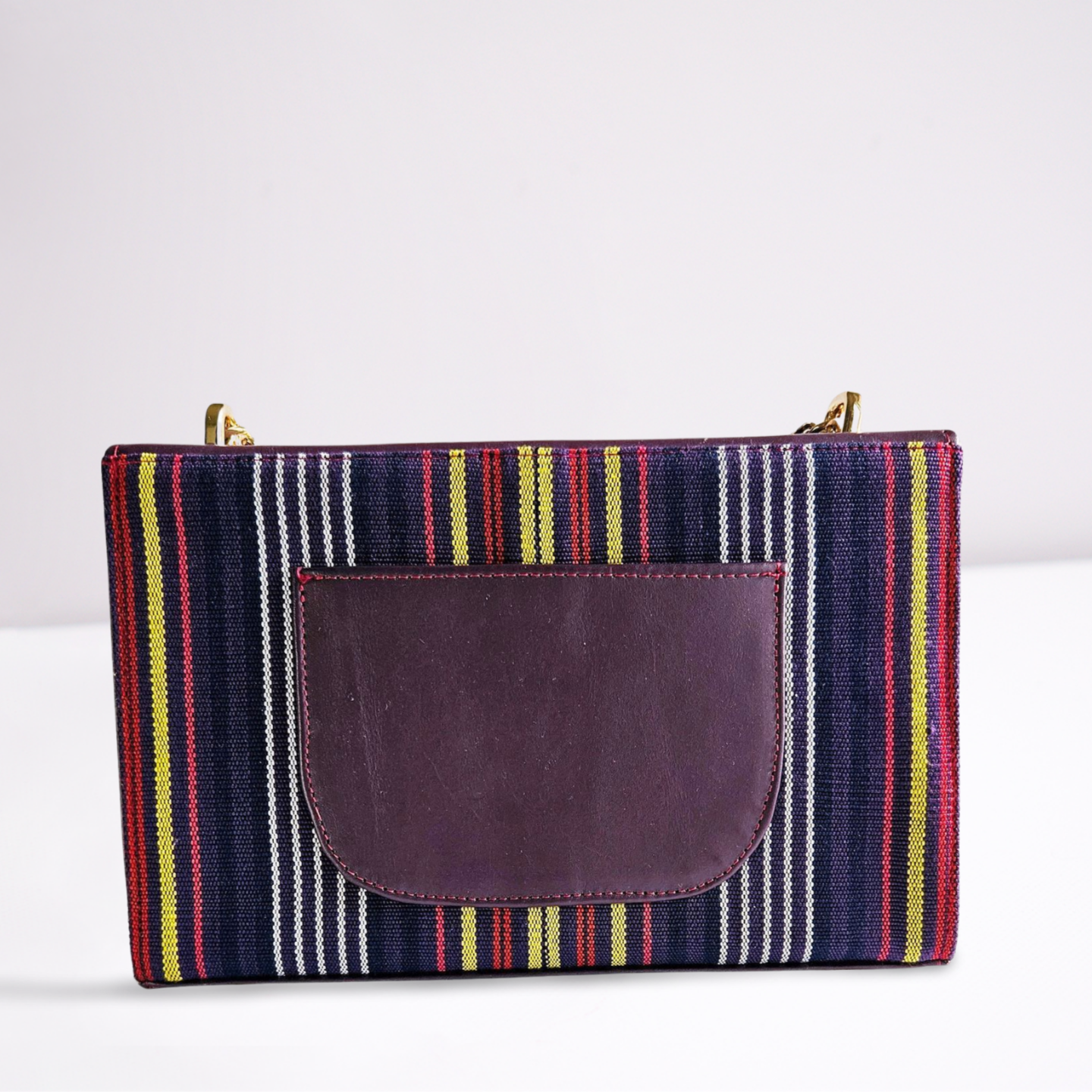 Zuri Leather Handbag - Purple