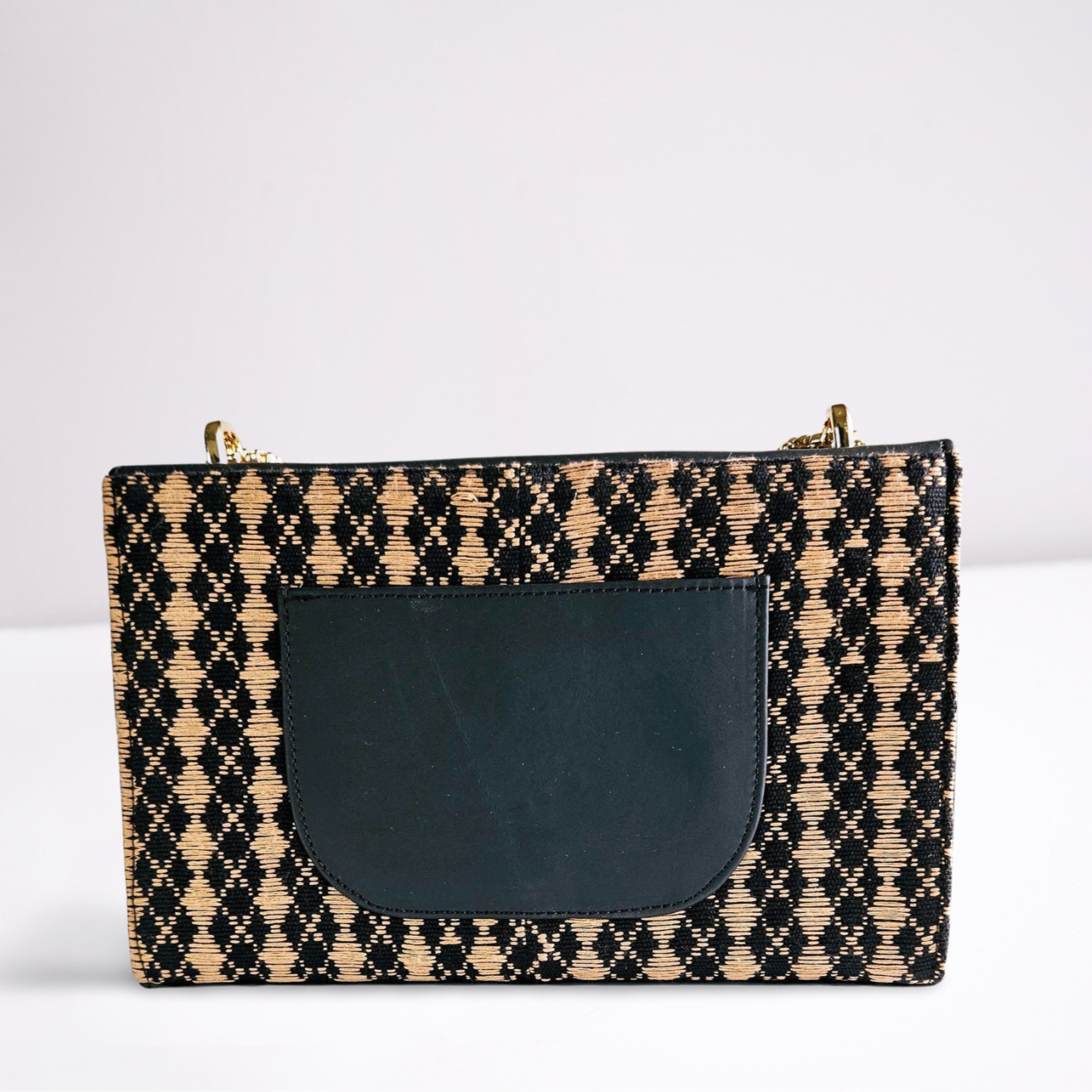 Zuri Leather Handbag - Brown/Black