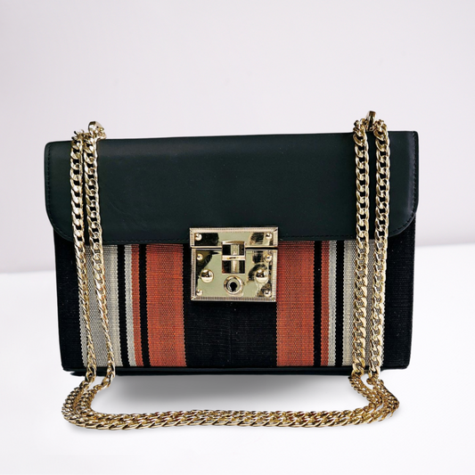 Zuri Leather Handbag - Orange