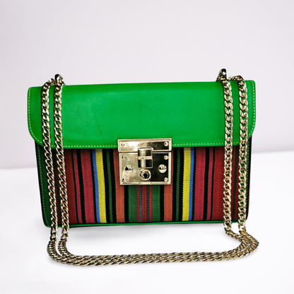 Zuri Leather Handbag - Green