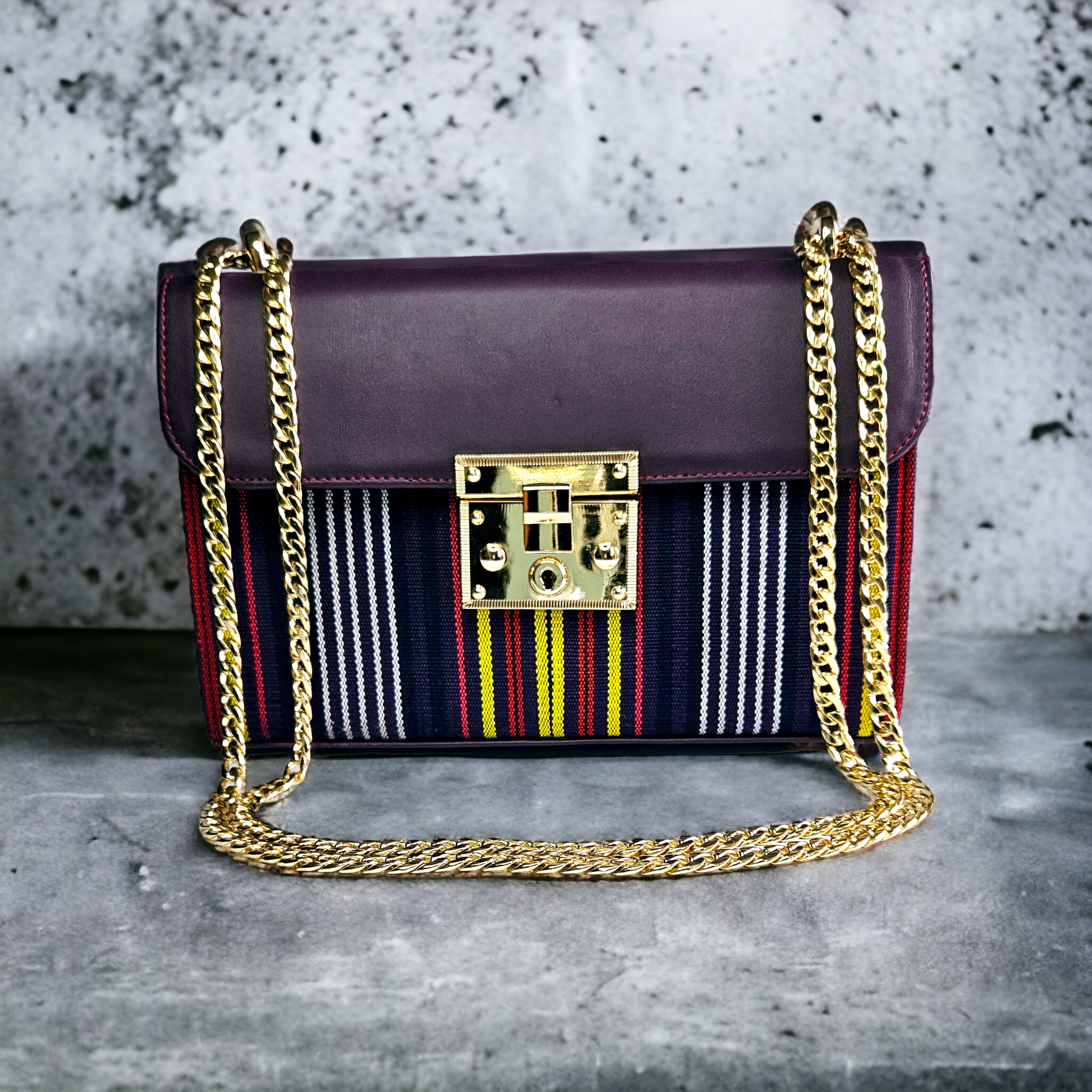 Zuri Leather Handbag - Purple – Mizzo Boutique Zuri Leather Handbag - Purple – Mizzo Boutique