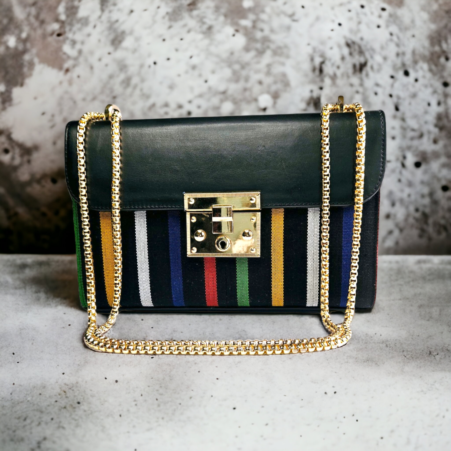 Zuri Leather Handbag - multi