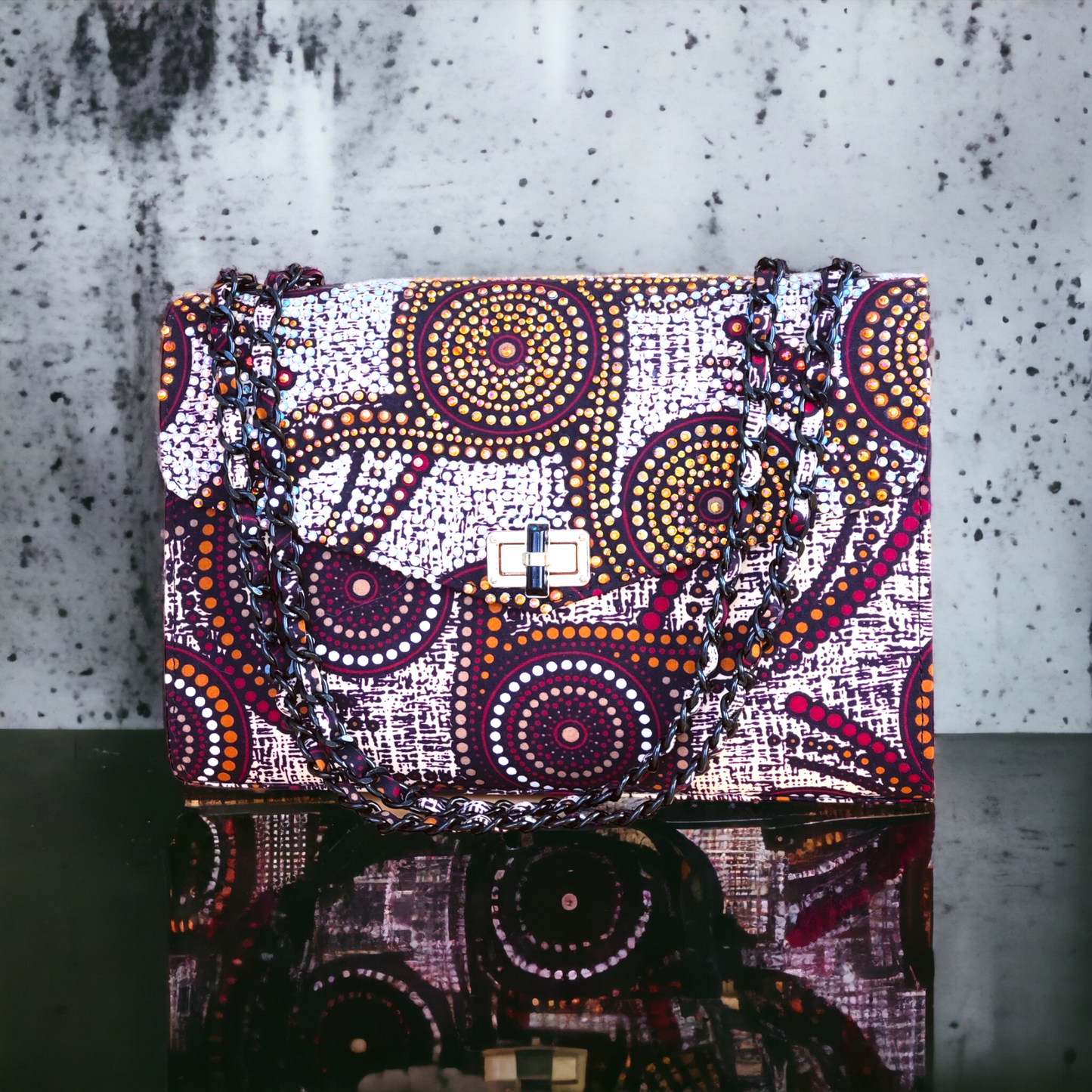 Brown Circular Amina Bag