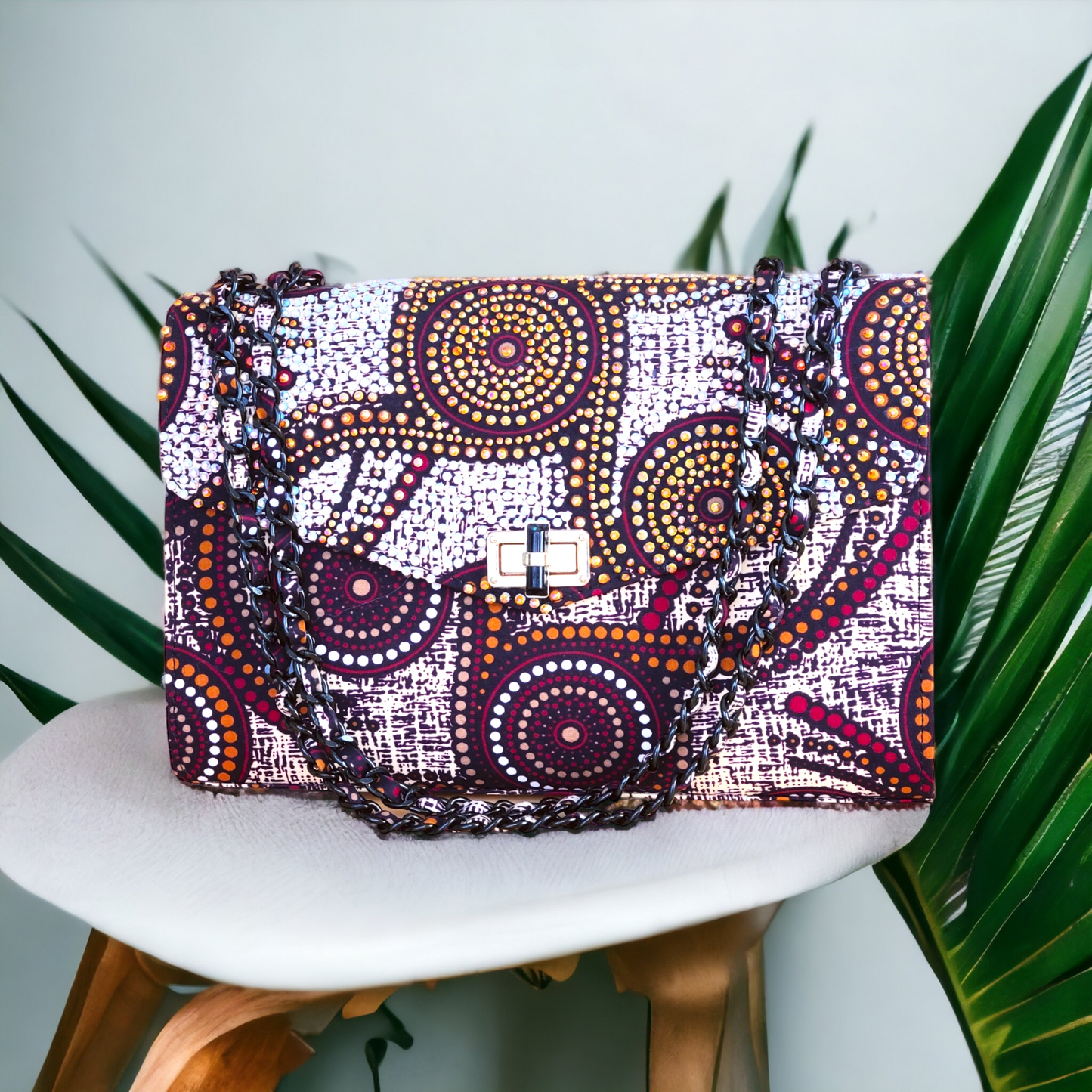 Brown Circular Amina Bag