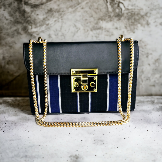 Zuri Leather Handbag - Blue